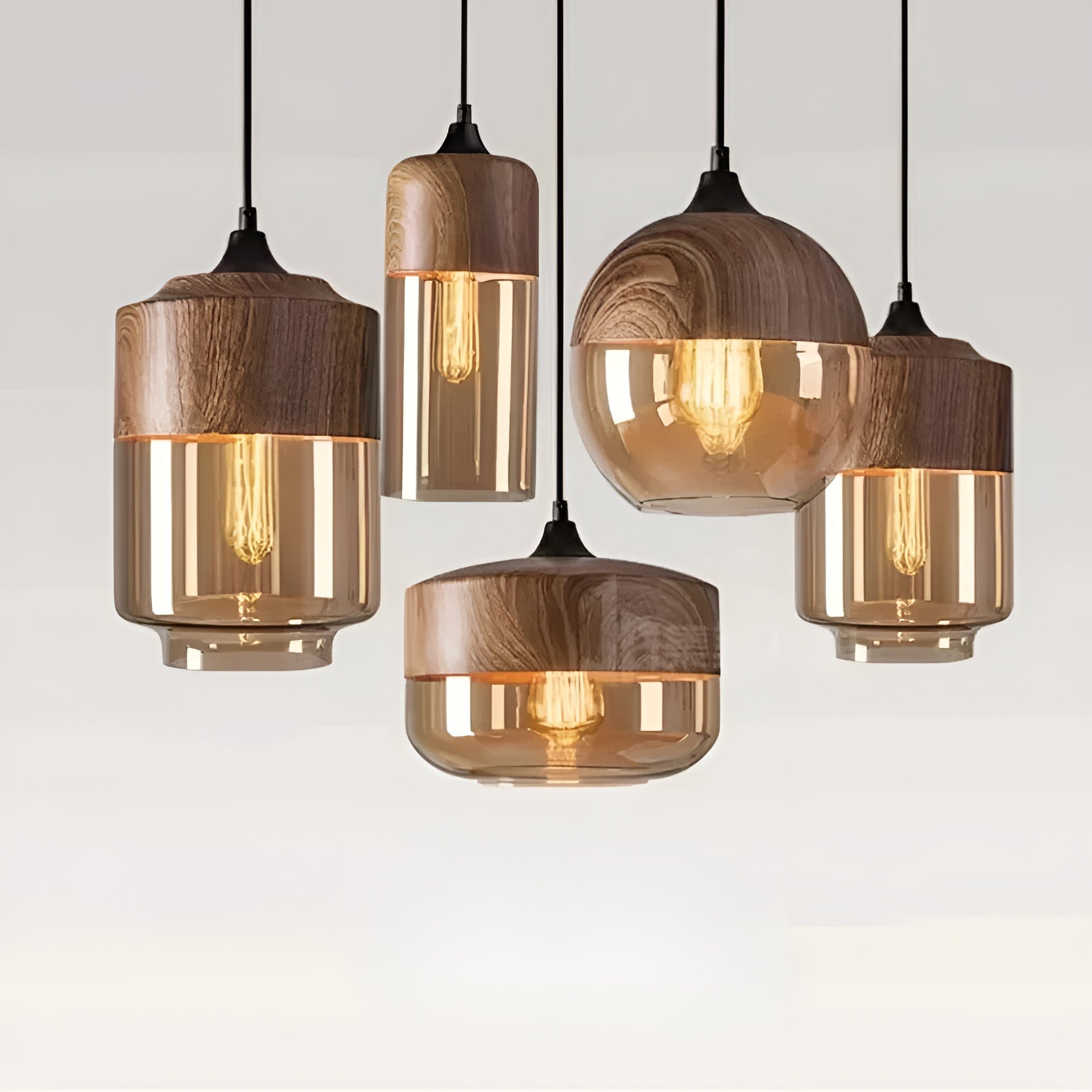 Amber Glow Hanglamp – Minimalistisch Design met Warm Karakter