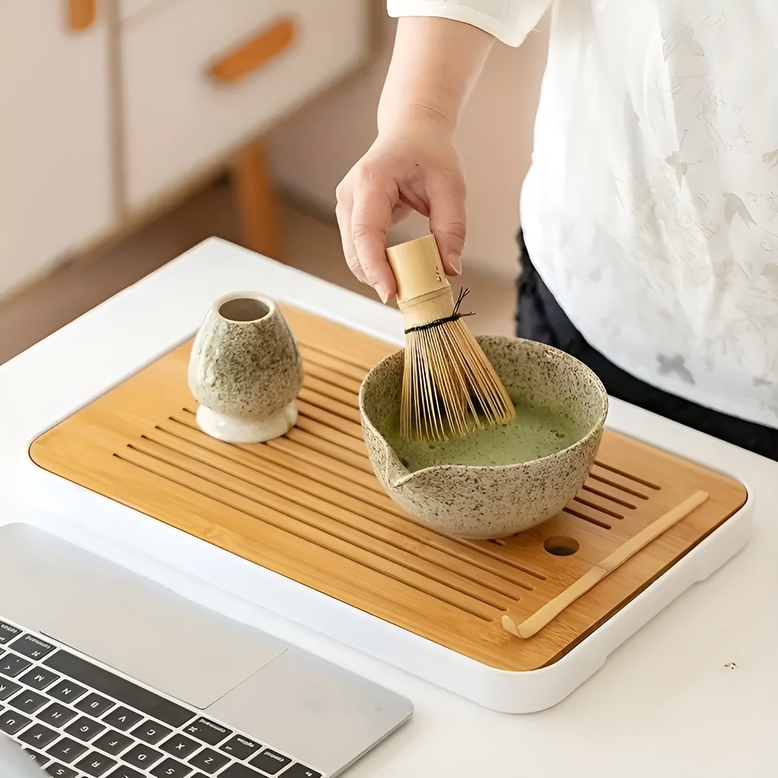 Zenmatcha Set – Japans 4-delig Matcha Thee Set in Geschenkbox