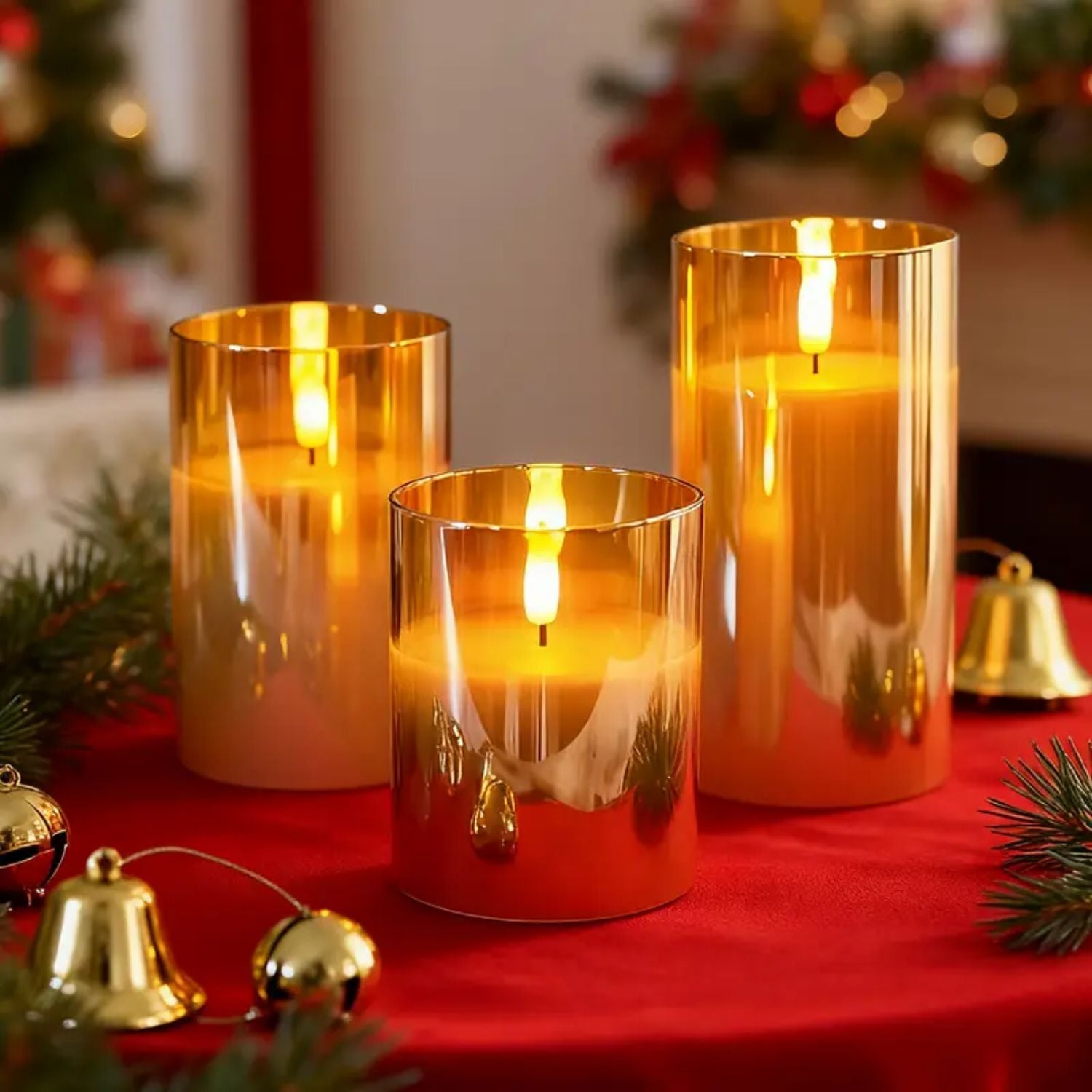 LED vlamloze kaarsen van kunststof met afstandsbediening – Bonq