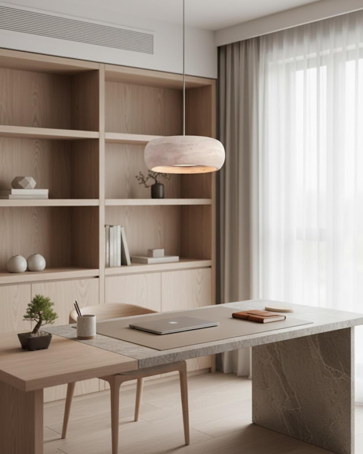 Hanglamp met steenlook afwerking – Bonq