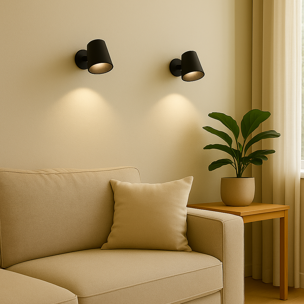 Minimalistische muurlamp