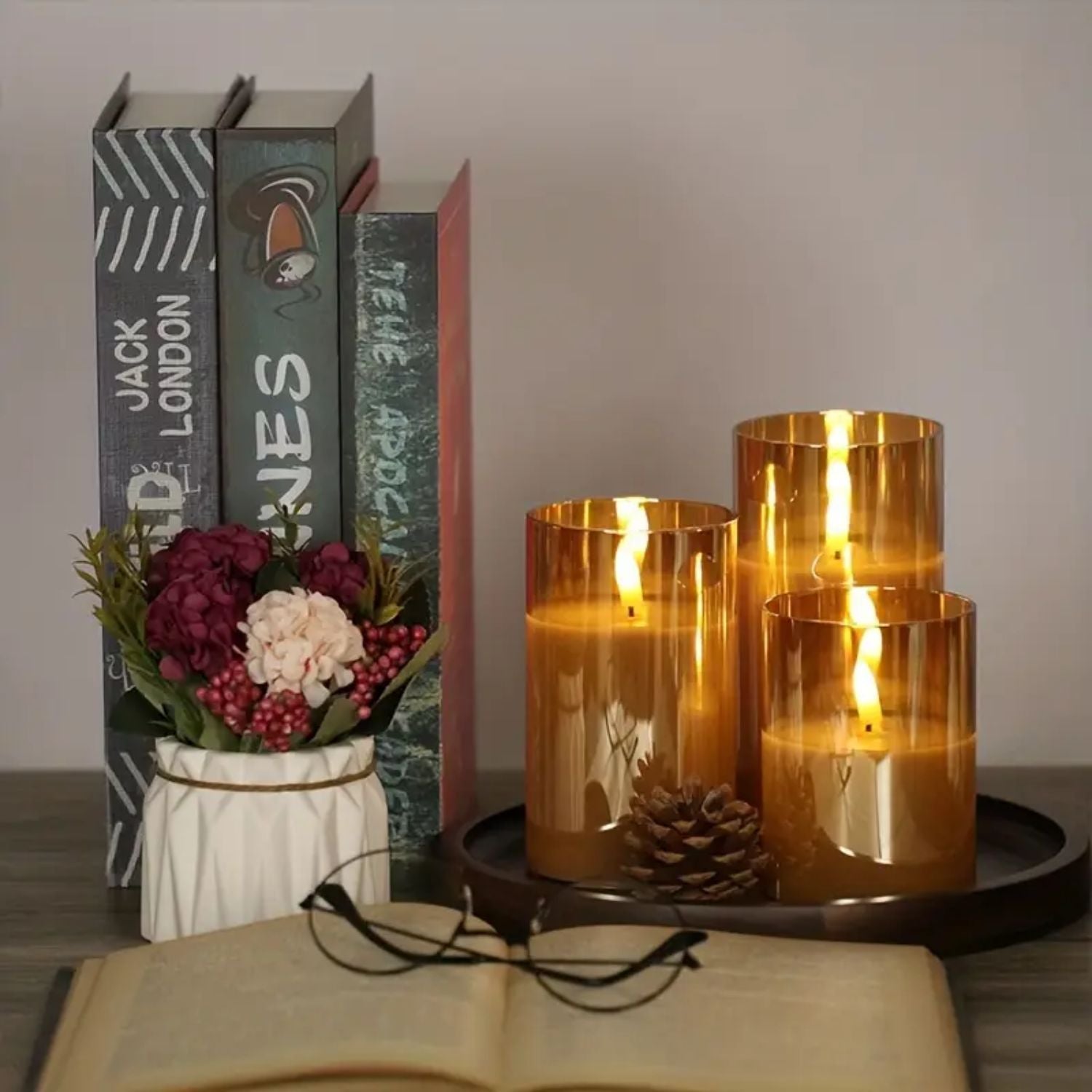 LED vlamloze kaarsen van kunststof met afstandsbediening – Bonq