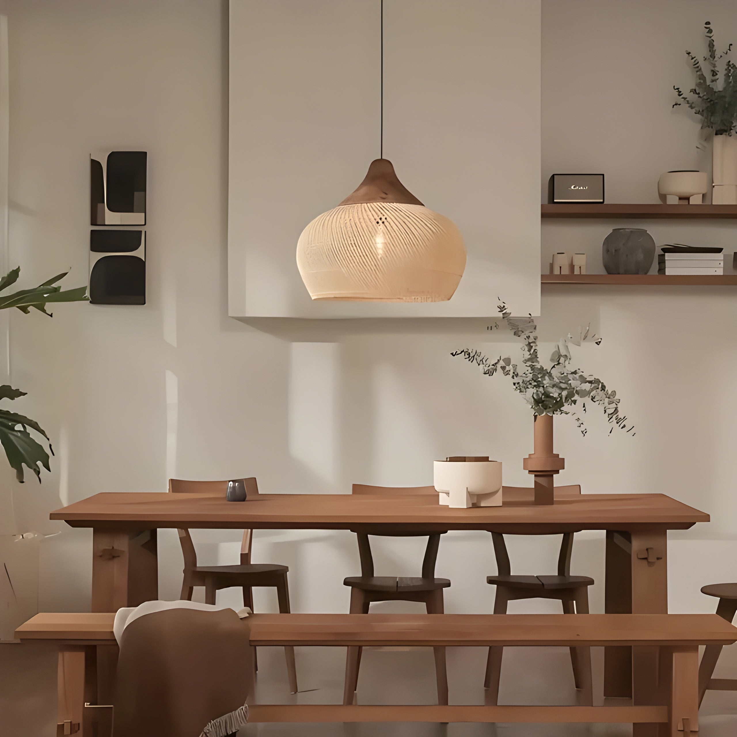 Naturalea Light – Handgemaakte Rotan Hanglamp met Warme Uitstraling