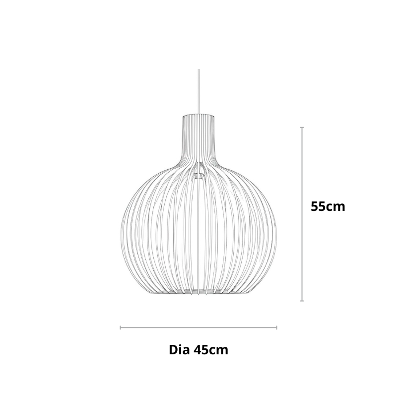 Fayrèn – Houten Hanglamp met Natuurlijke Uitstraling