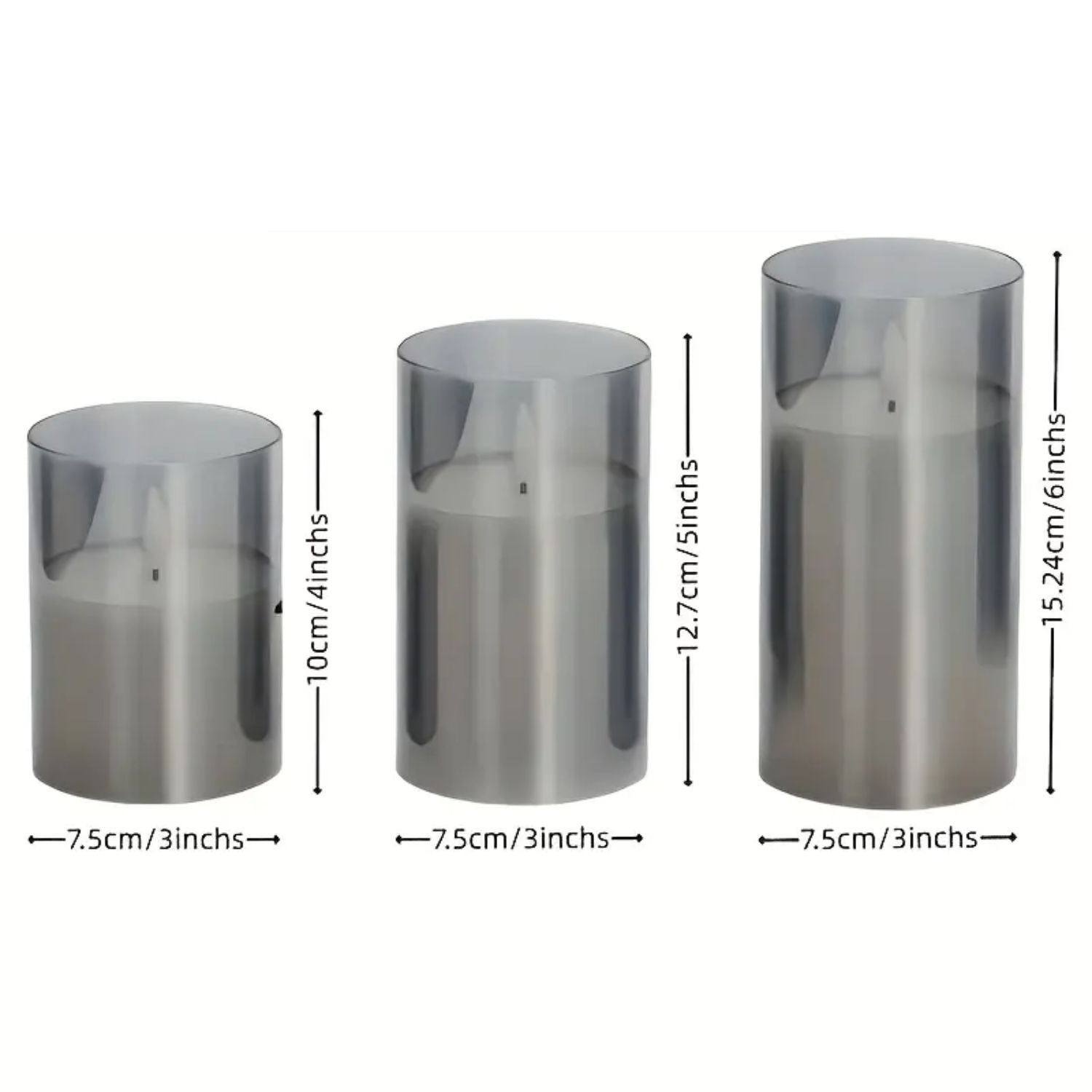 LED vlamloze kaarsen van kunststof met afstandsbediening – Bonq