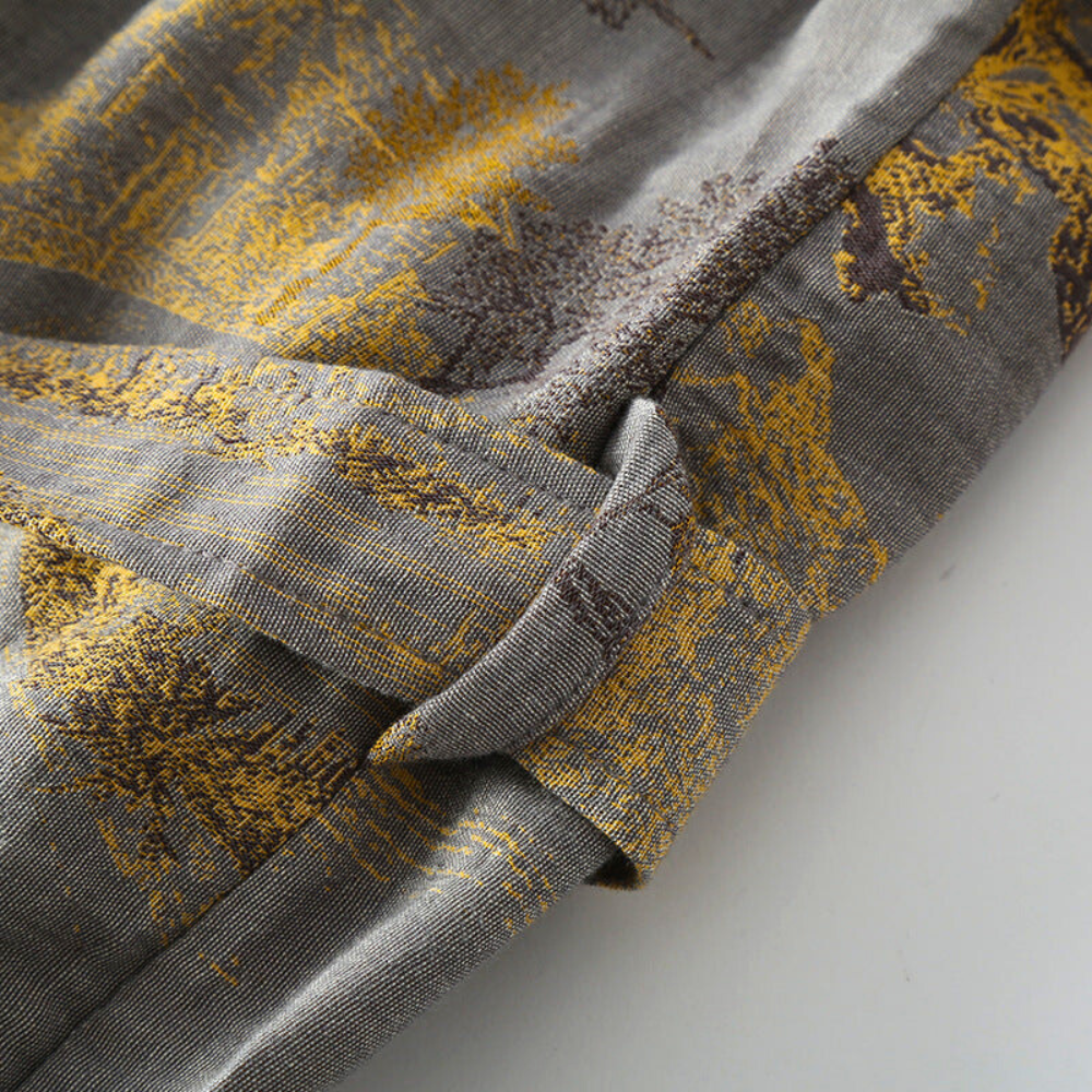 SereneCotton – Luxe Katoenen Kimono Badjas met Tijdloze Elegantie