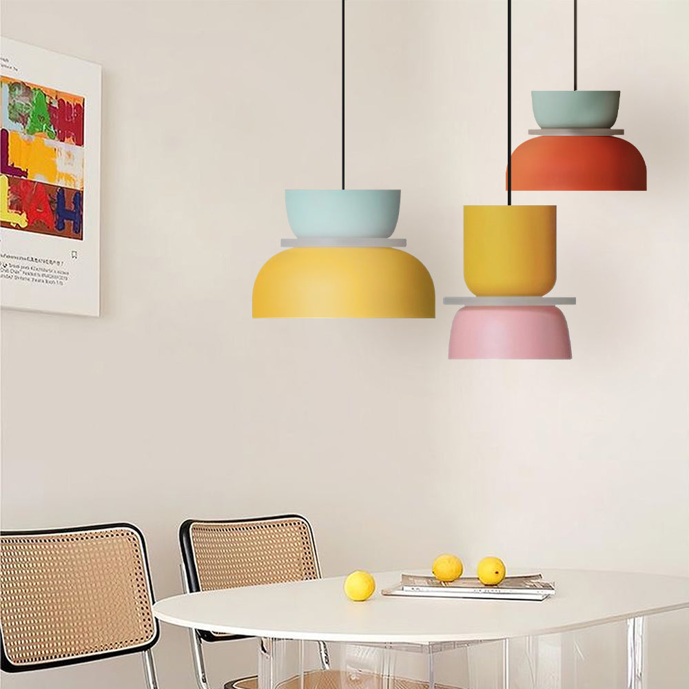 hanglamp van aluminium met een matte coating.– Bonq