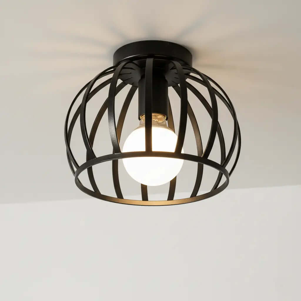 Havryn – Industriële Plafonnière met Open Design