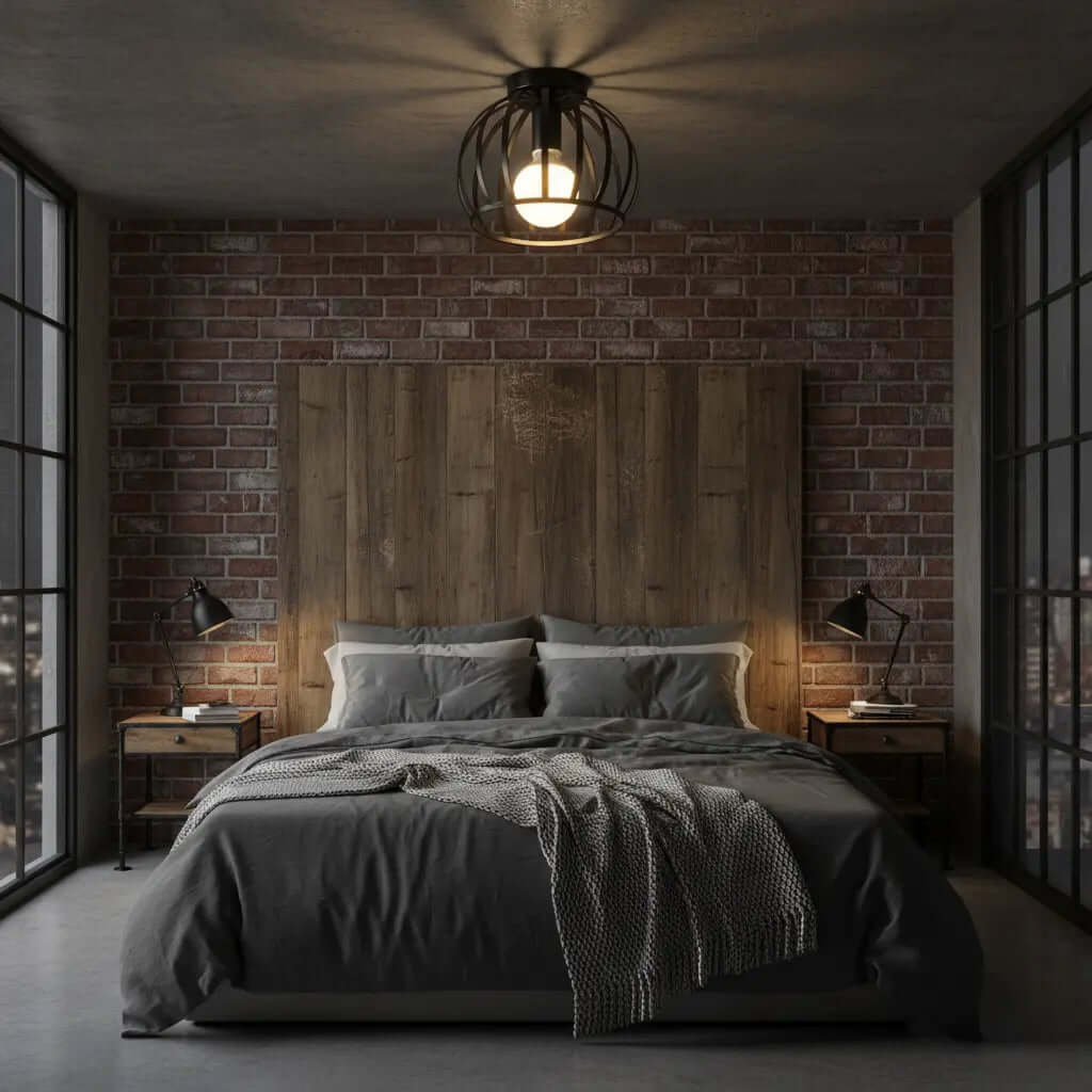 Havryn – Industriële Plafonnière met Open Design