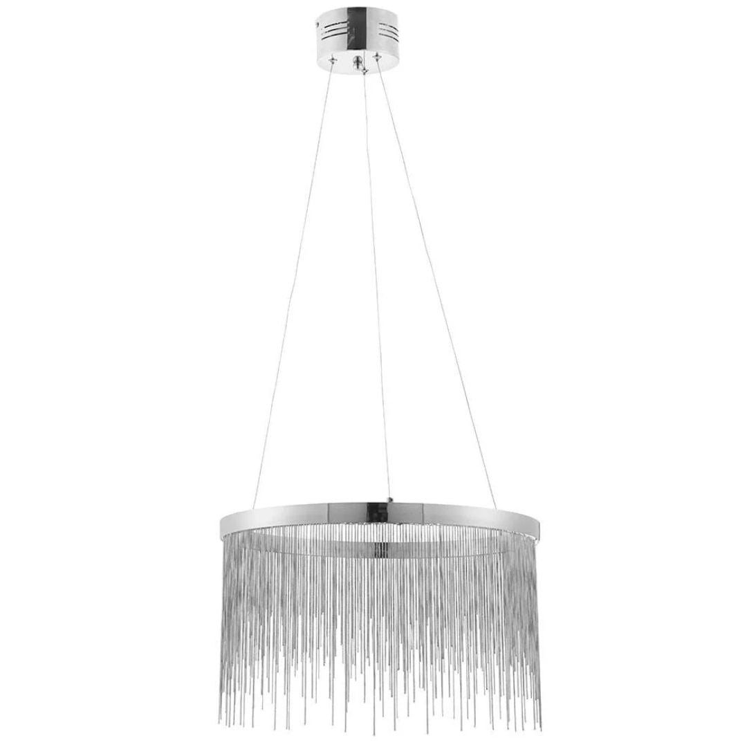 Hanglamp van chroom met kettingeffect – Bonq