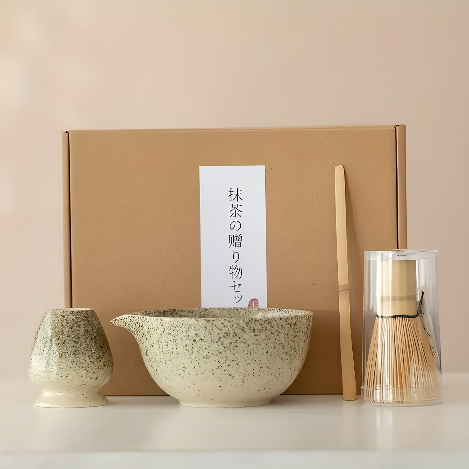 Zenmatcha Set – Japans 4-delig Matcha Thee Set in Geschenkbox