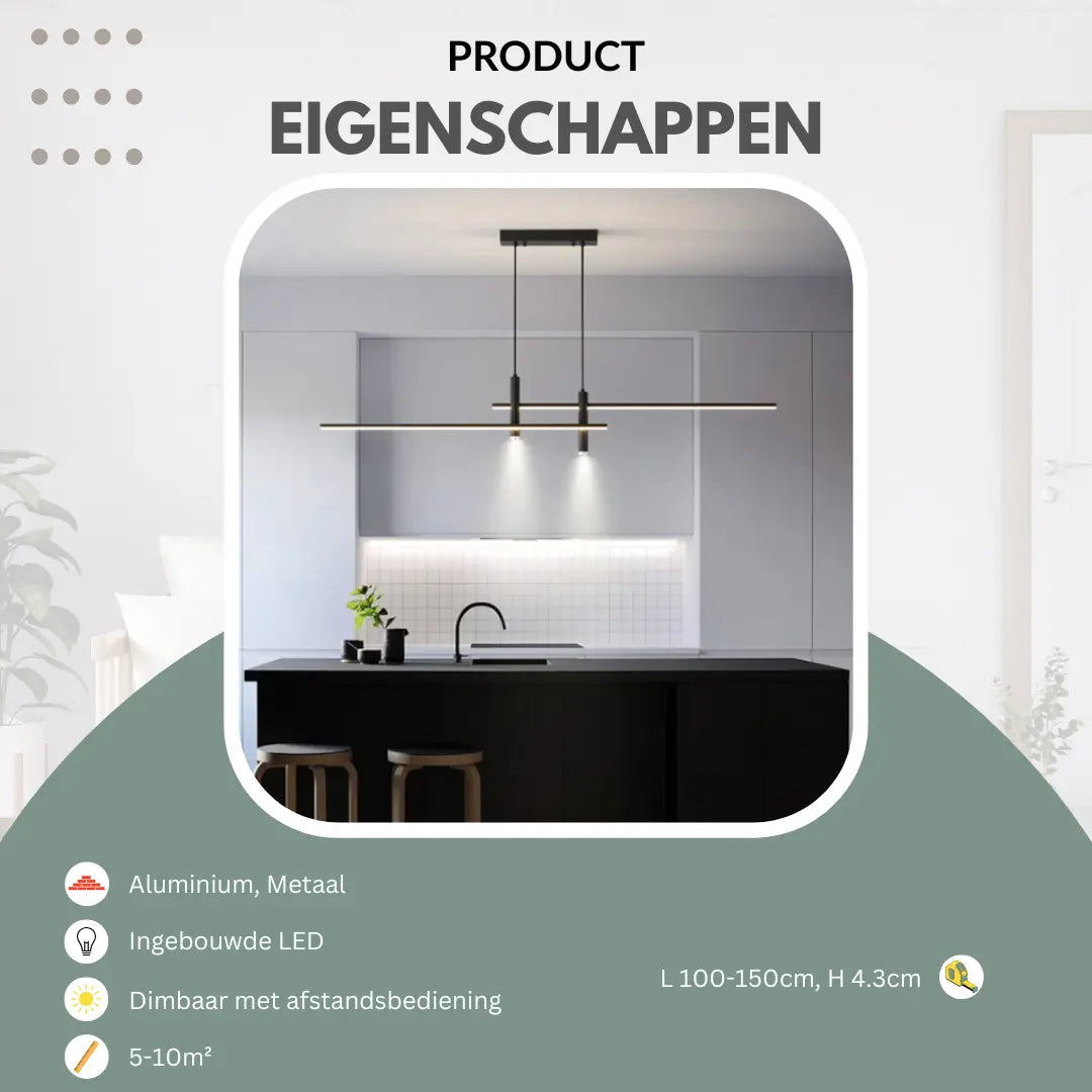 Ilyon – Moderne Hanglamp met Dimbaar Licht en Afstandsbediening