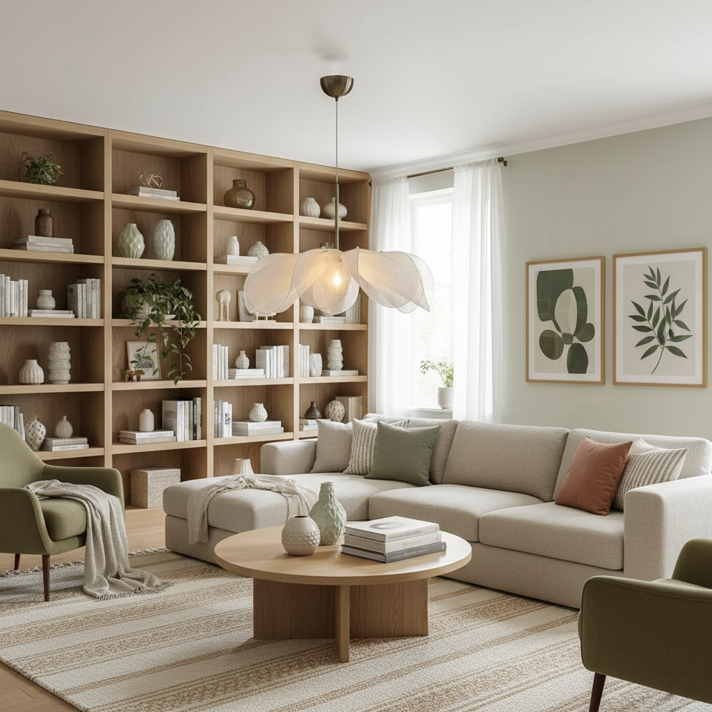 Mavera Wabi-Sabi Stoffen Bloem Hanglamp