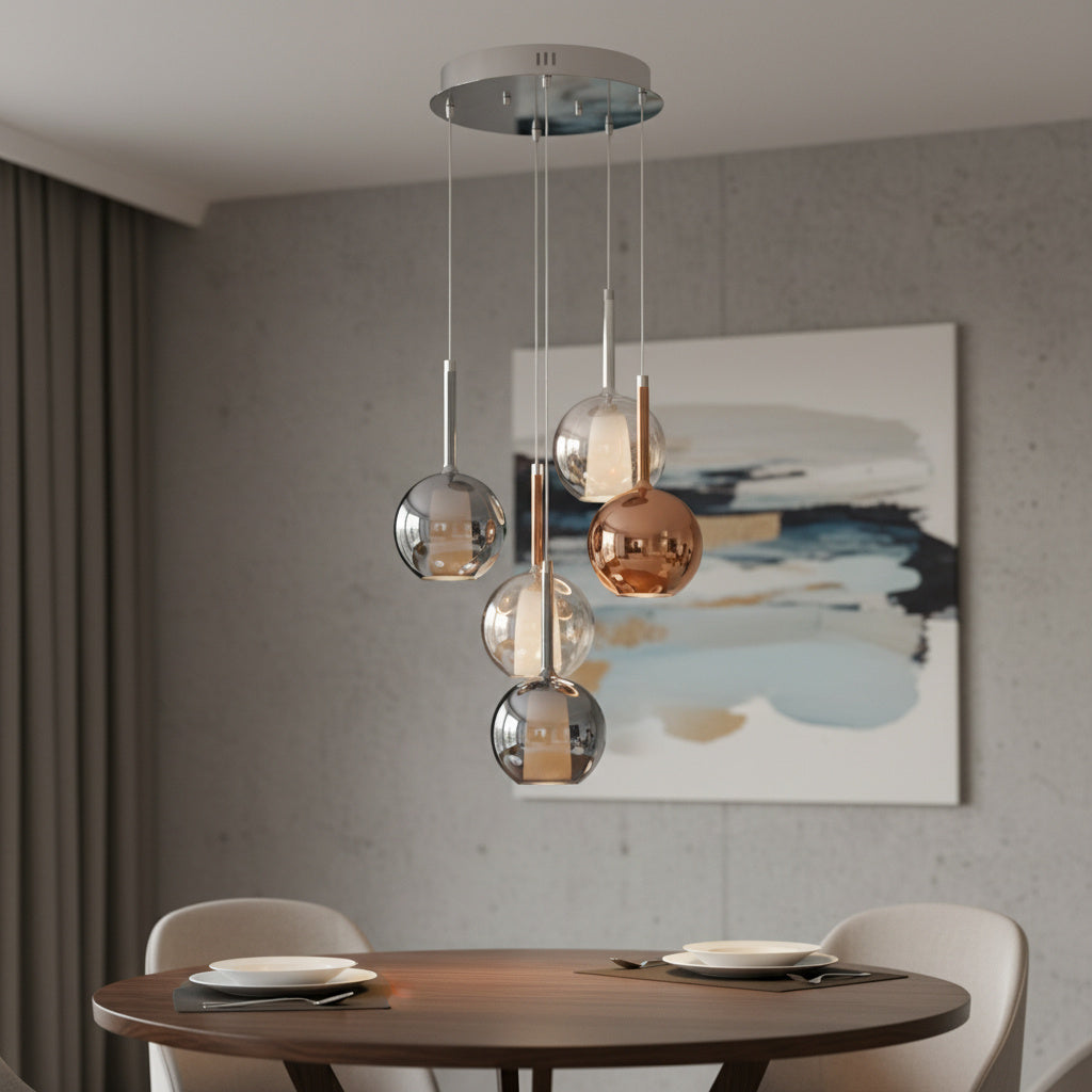 Hanglamp – Minimalistisch Glasdesign met LED/Glazia Orb