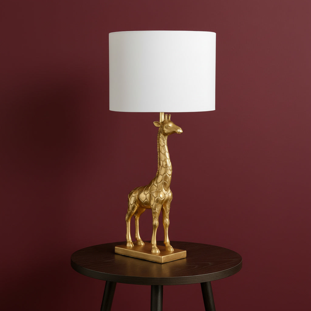 GiraLuxe – Gouden Giraffe Tafellamp