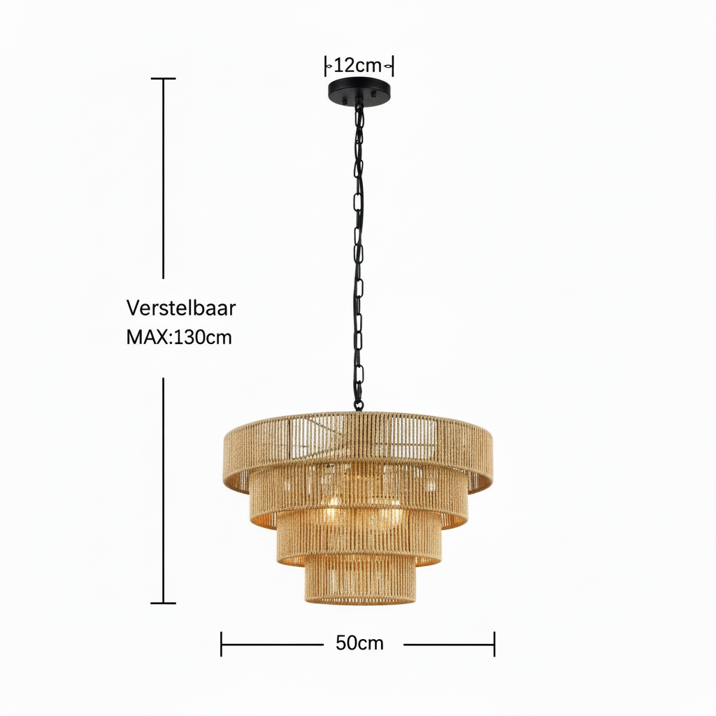 FayraPalm – Handgemaakte Palmier Hanglamp uit Tunesië