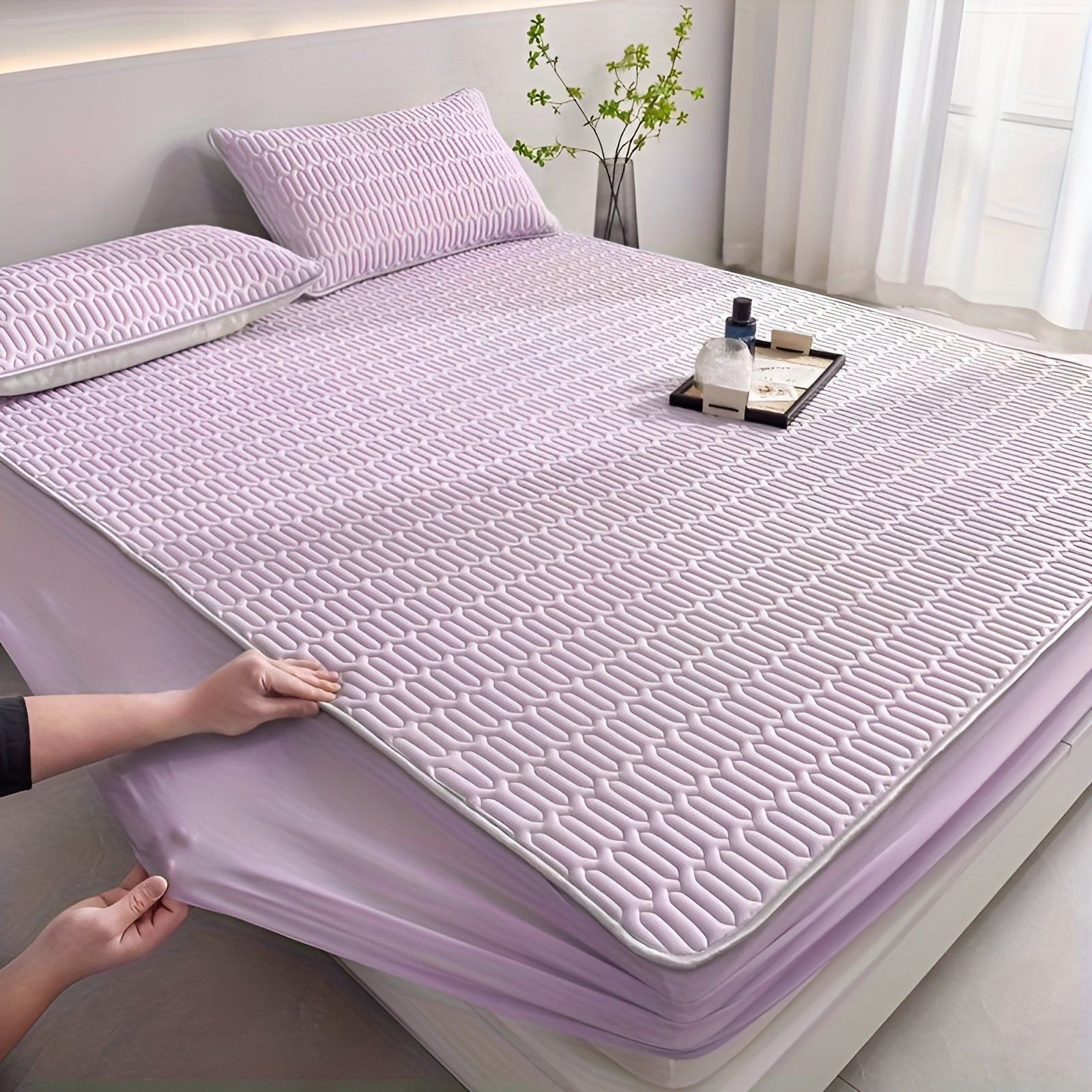 ClimaCool Set – Latex Topper & Kussenslopen voor Verfrissende Nachtrust
