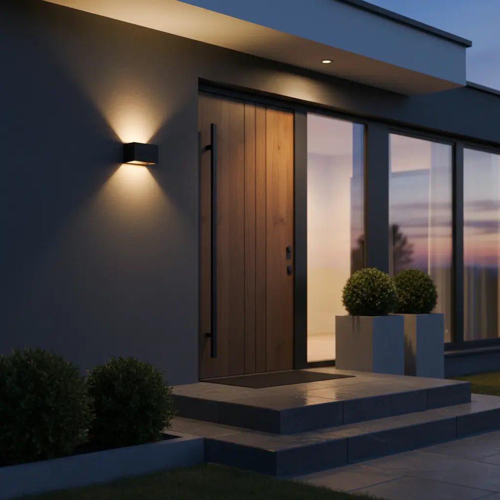 Jorvik – Buitenlamp met Sensor en Krachtige Lichtspreiding