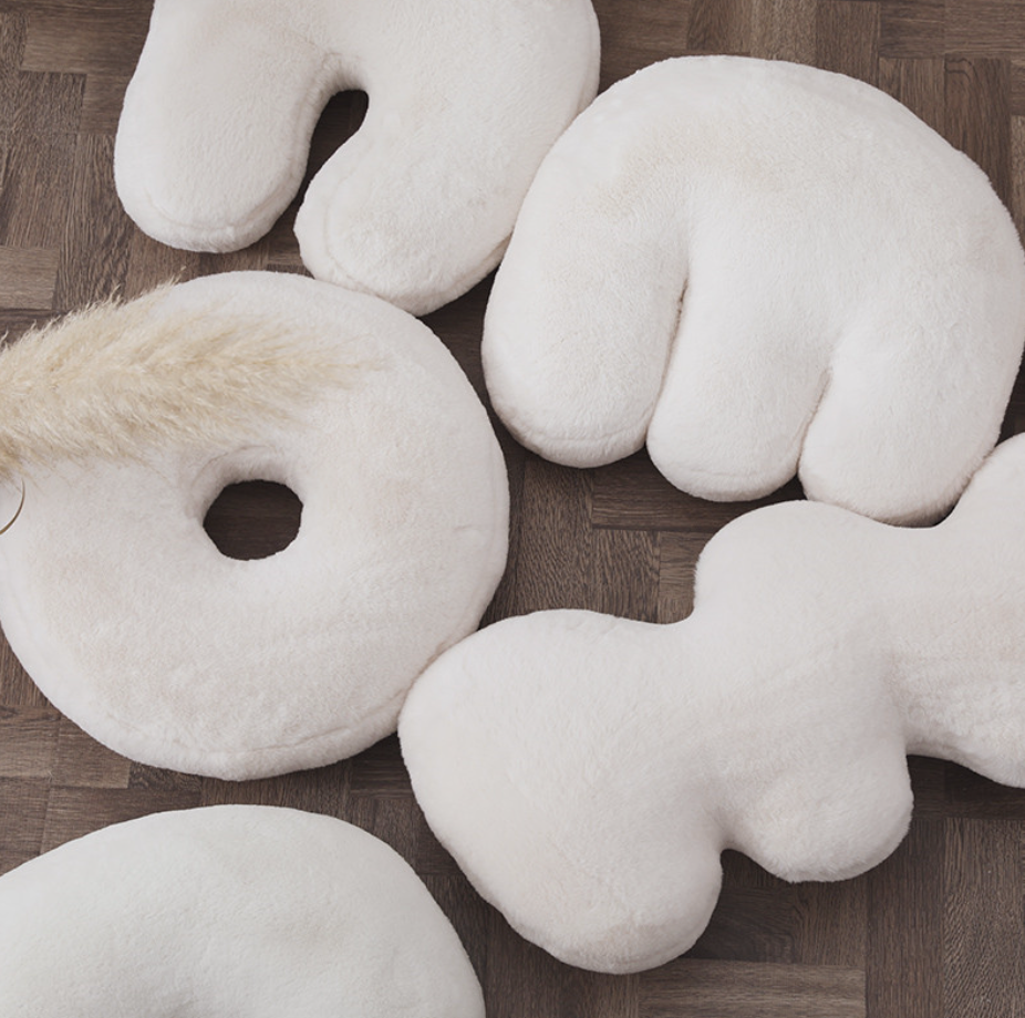 Ziggy Fluff – Wit Synthetisch Bontkussen