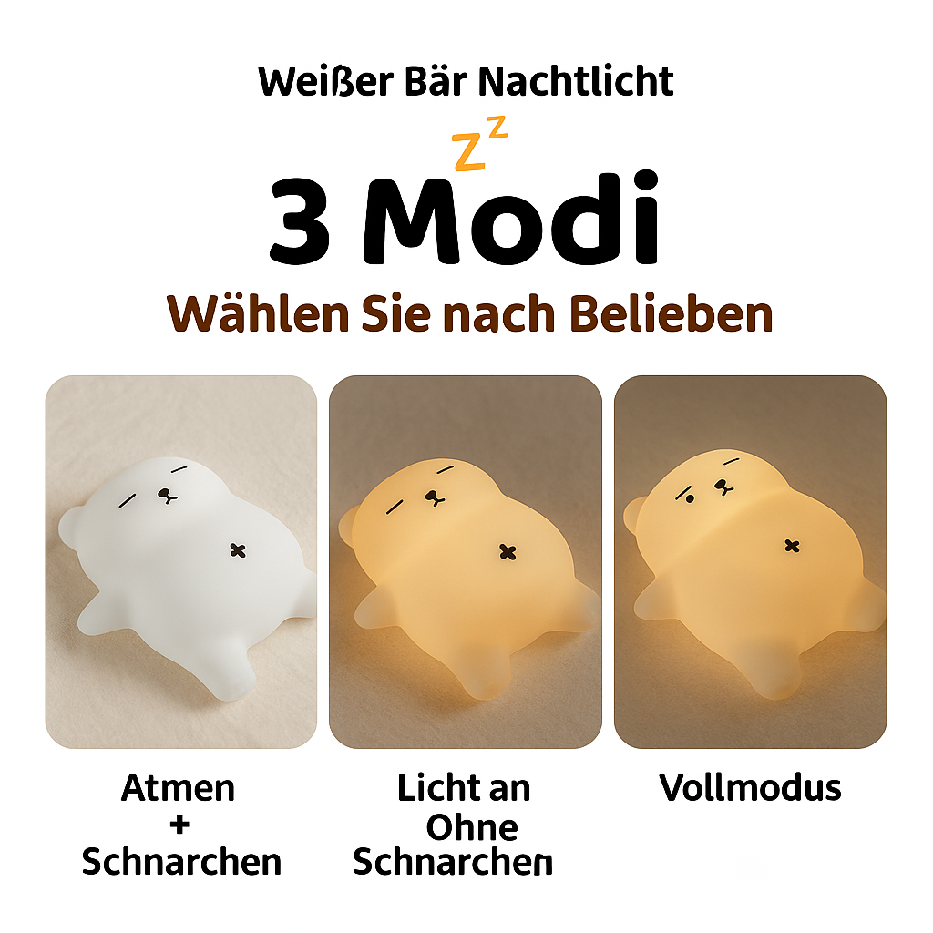 Polaribear| De ijsbeer die ademt, snurkt en kalmeert