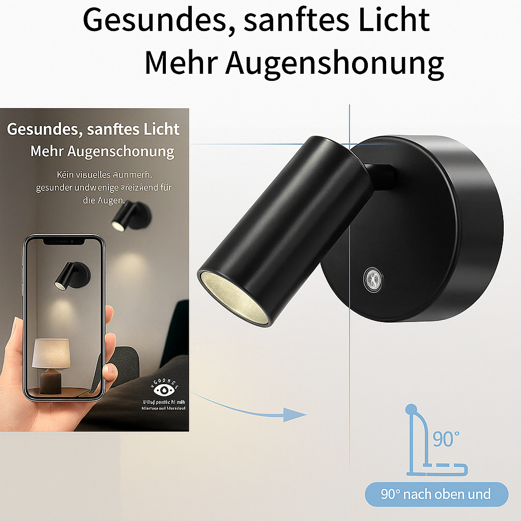 Vivalume™ Stijlvolle Oplaadbare LED-Wandlamp