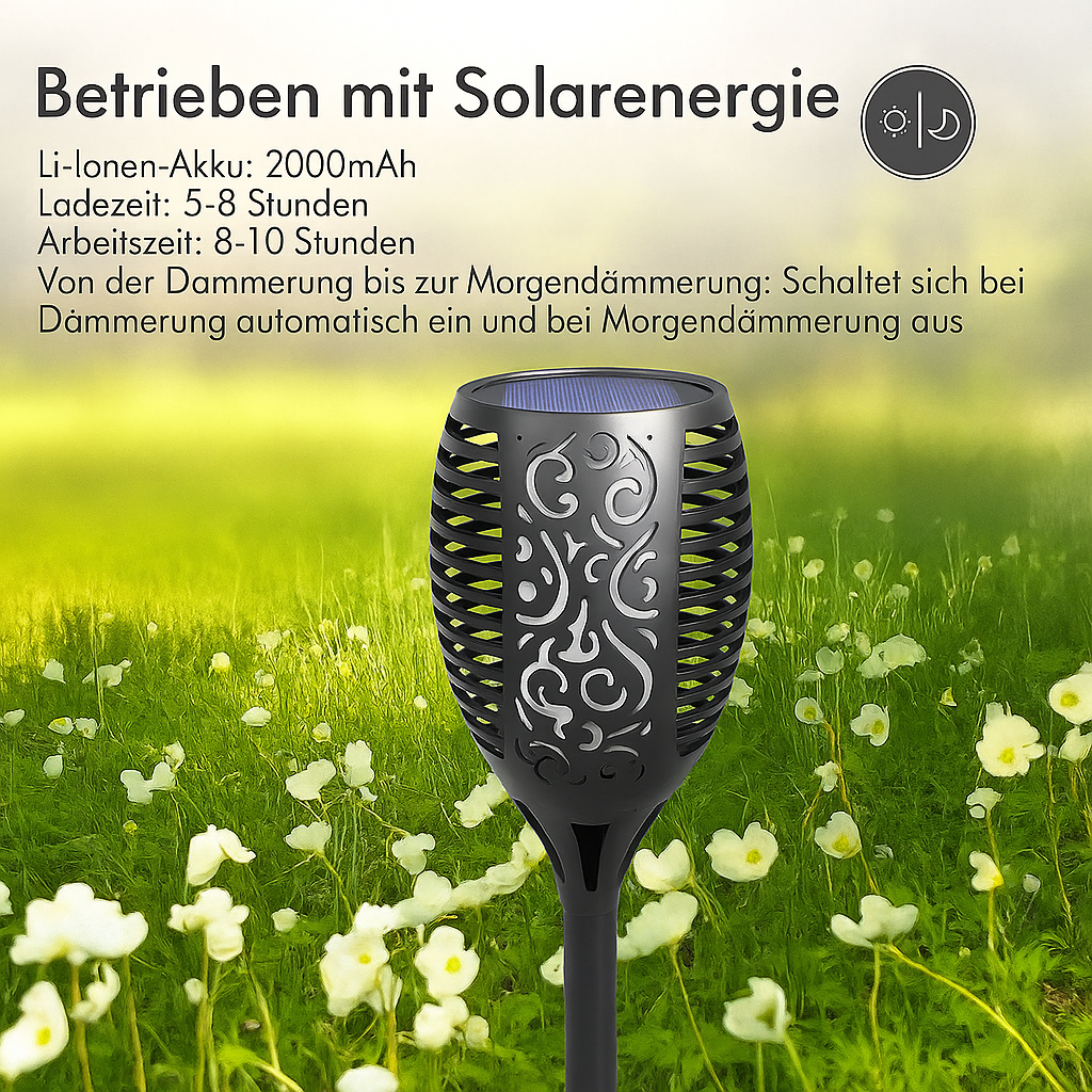 Dansende Zonnevlam Buitenlamp