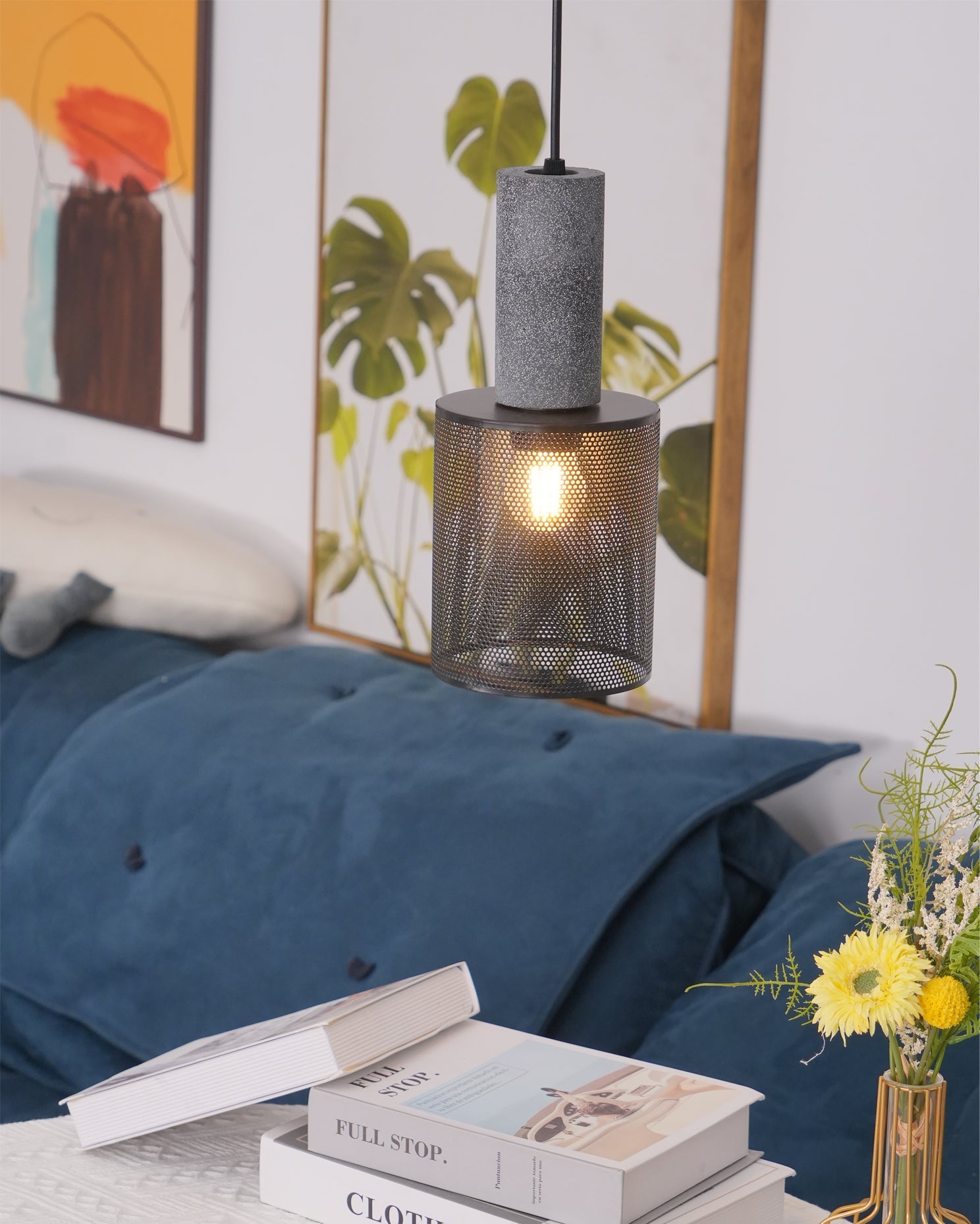 hanglamp van beton en metaal – Bonq