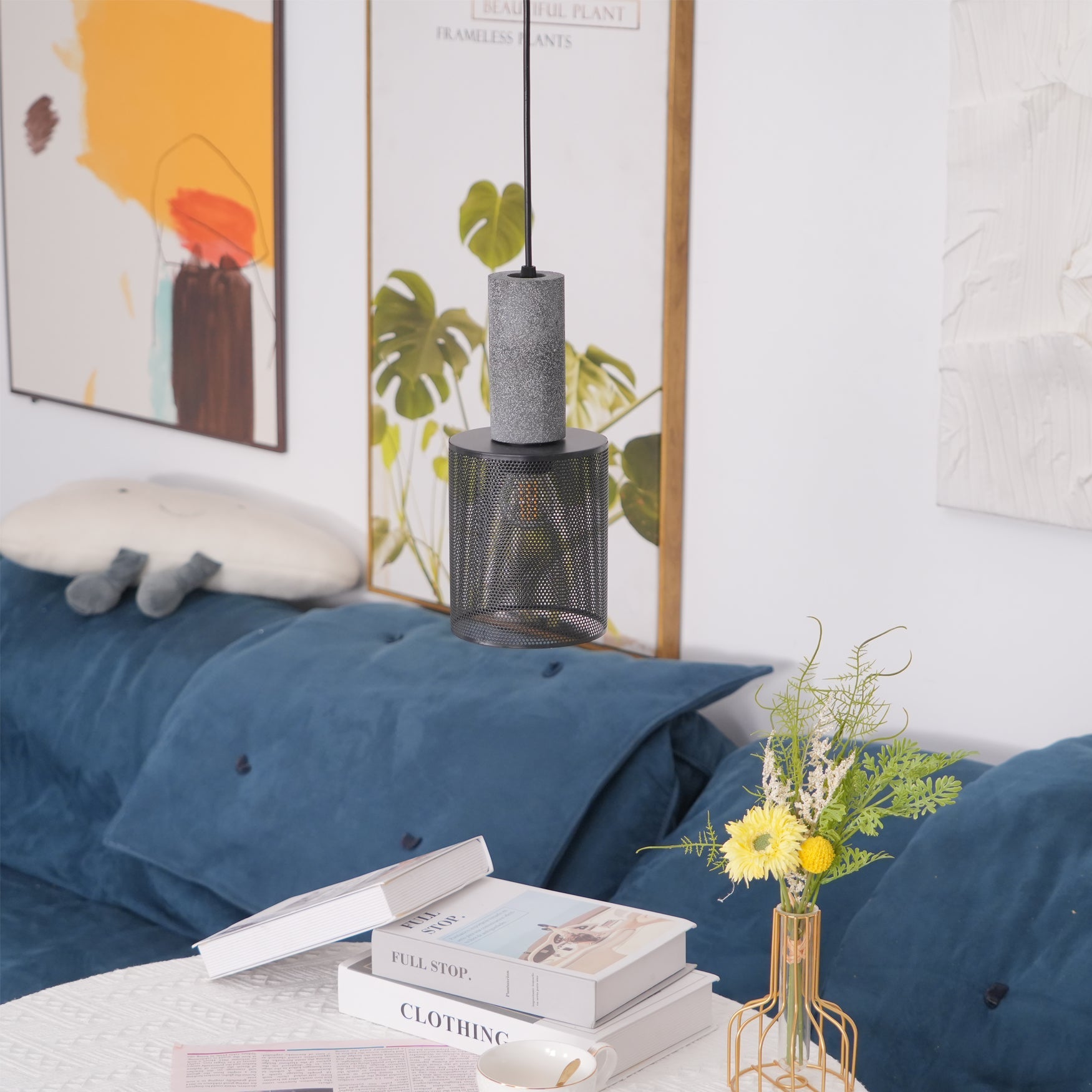 hanglamp van beton en metaal – Bonq