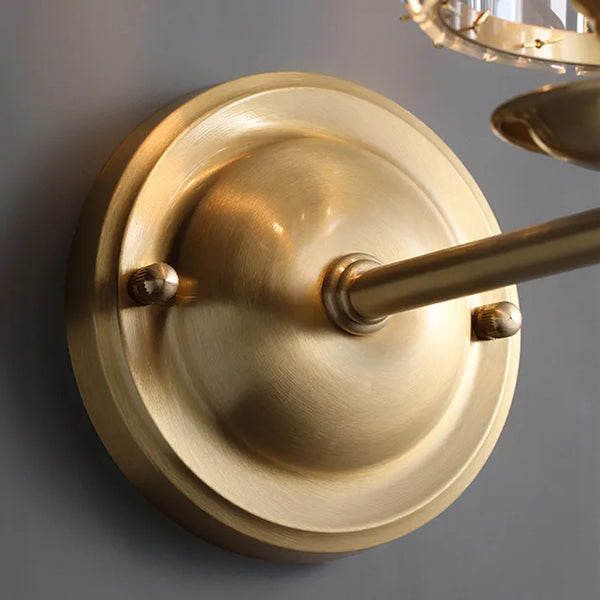 Kristalique Wandlamp – Vintage Luxe met Messing & Kristal | Bonq