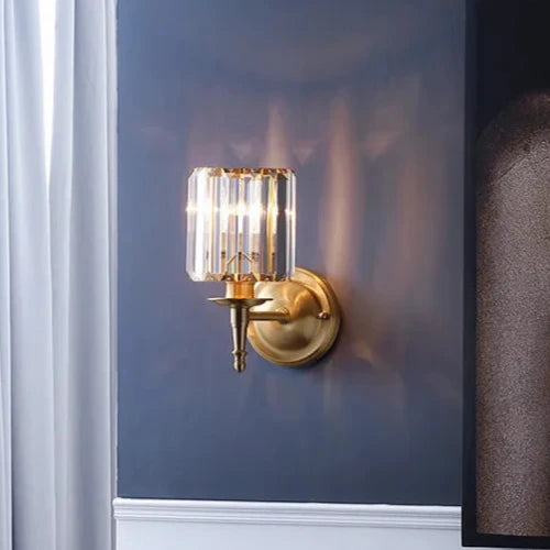 Kristalique Wandlamp – Vintage Luxe met Messing & Kristal | Bonq