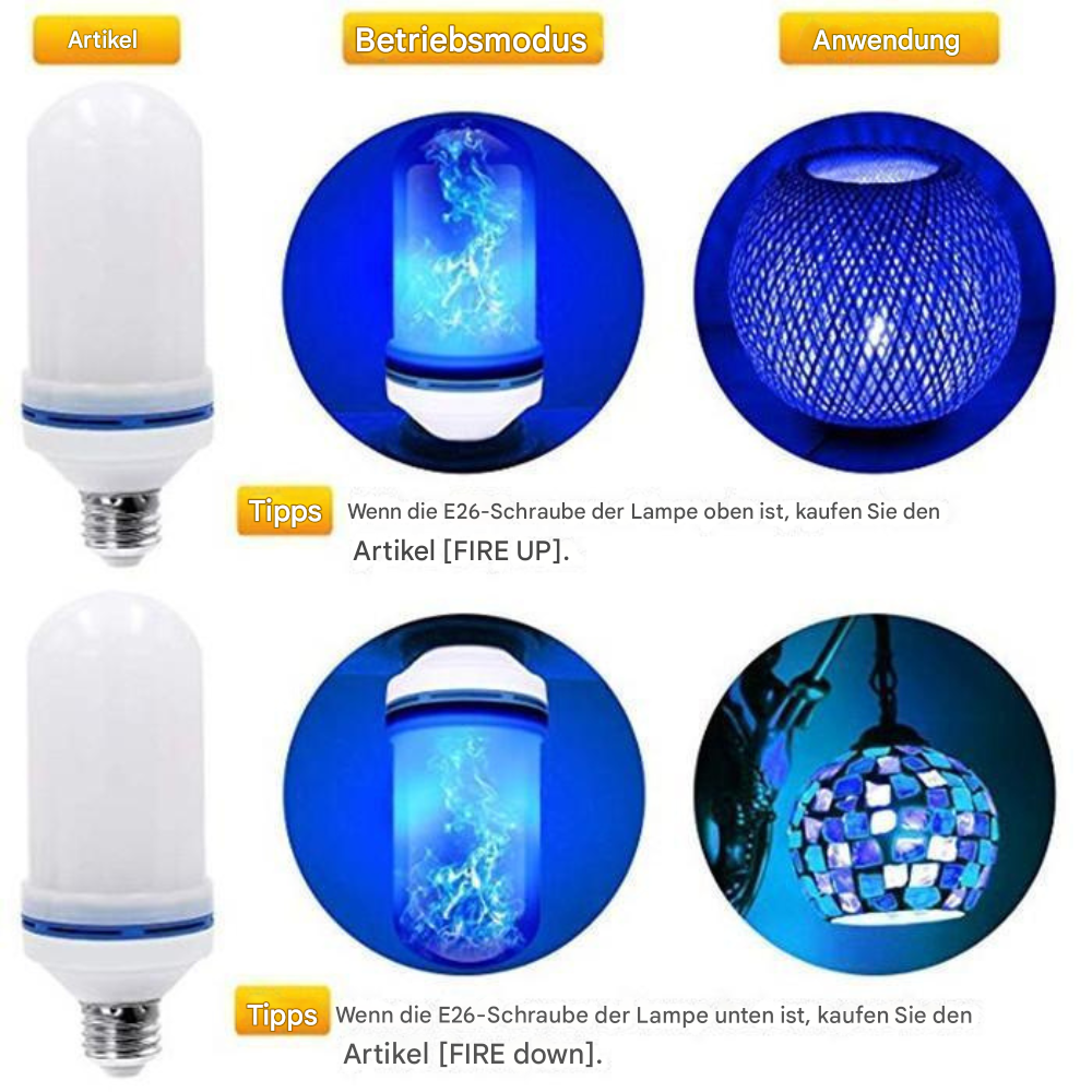 LED-Lamp met vlameffect
