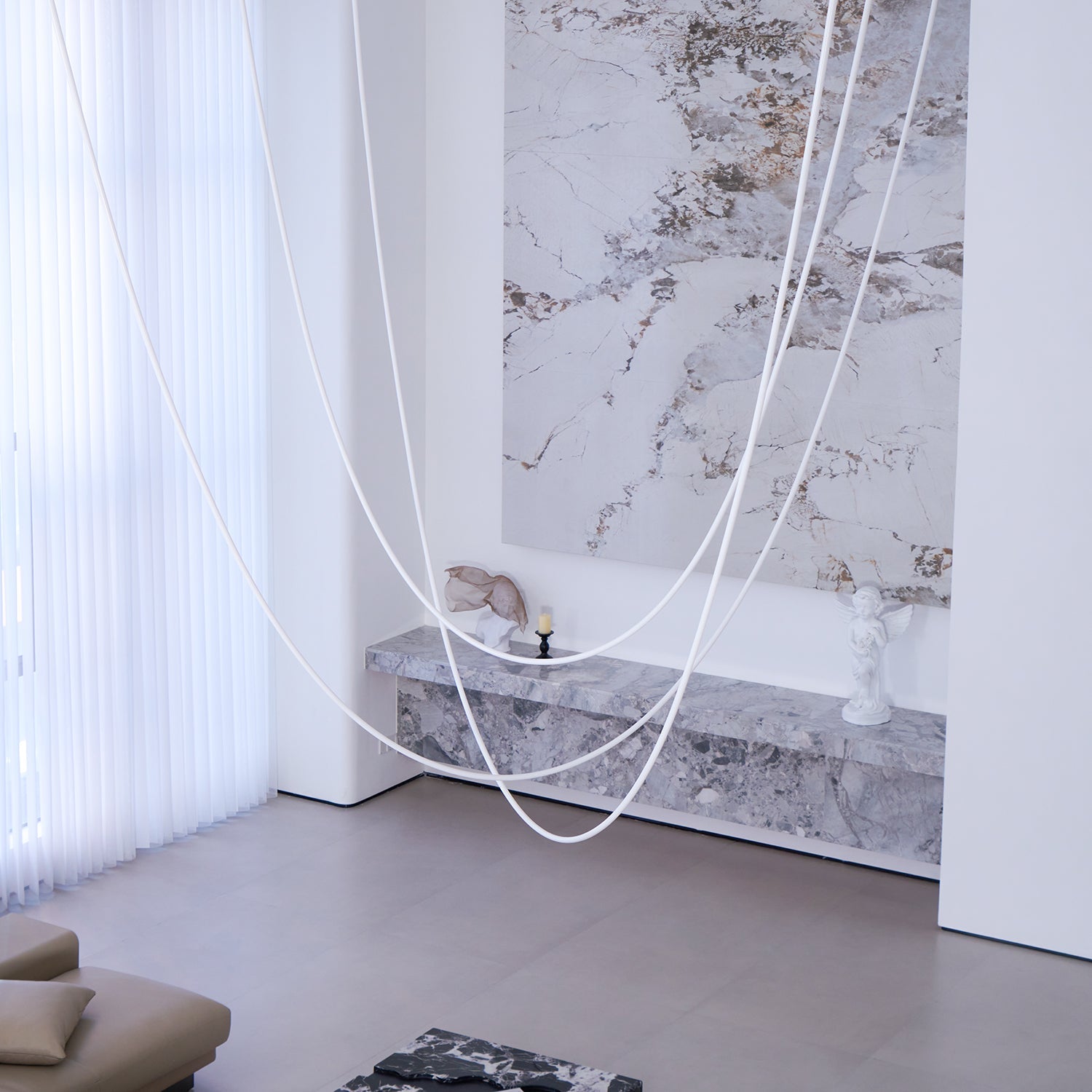 Hanglamp van silicone en metaal – Bonq