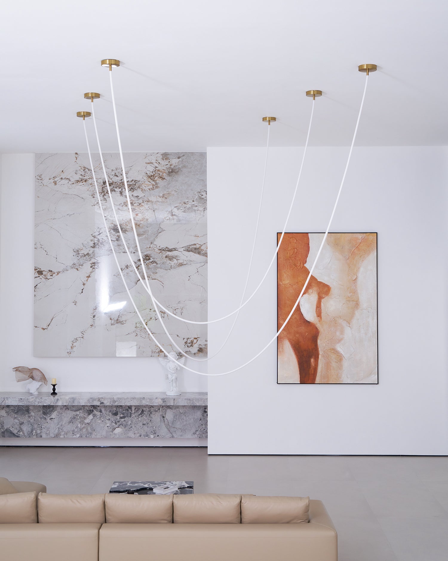 Hanglamp van silicone en metaal – Bonq