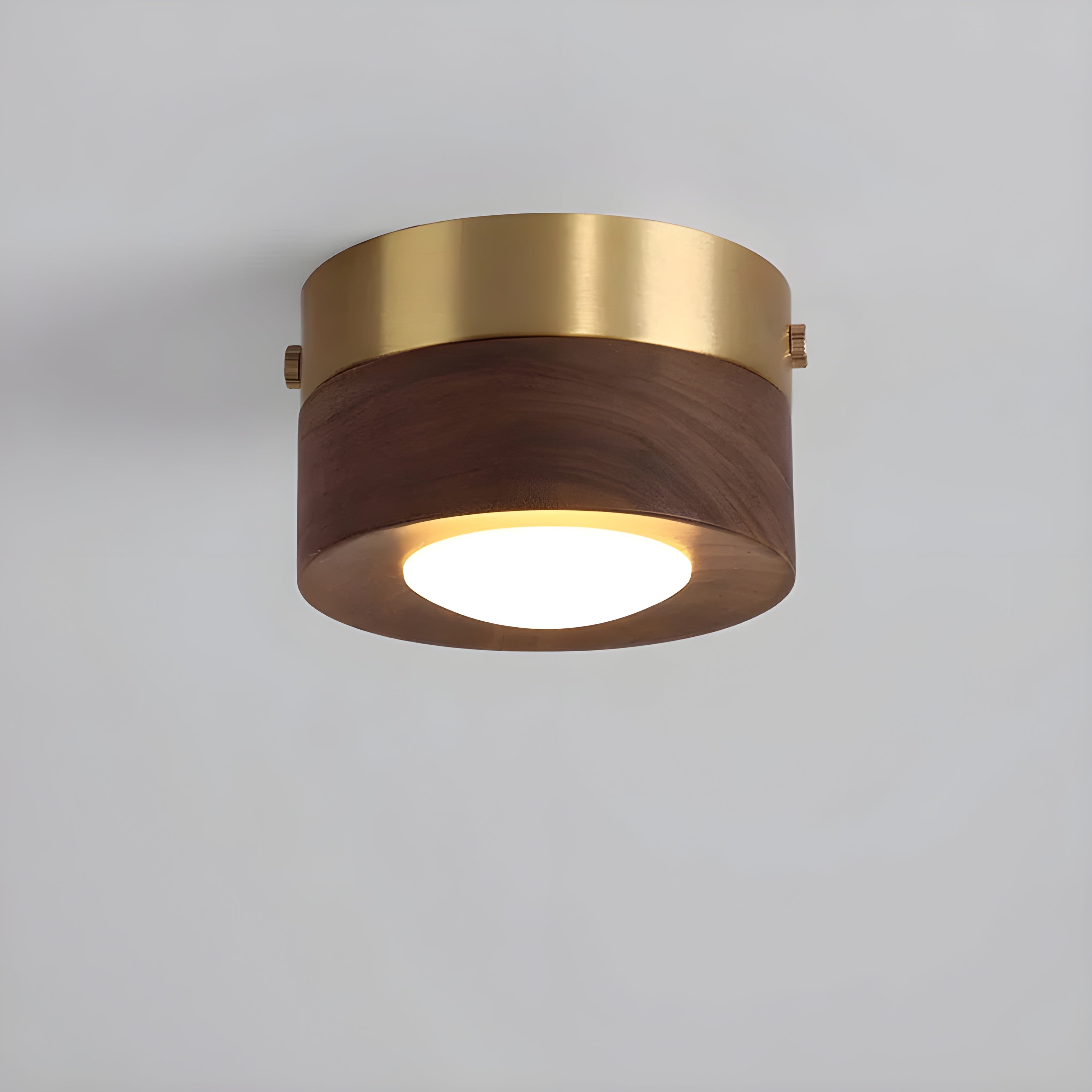 Noyer Lume Plafondlamp – Warm Walnoot hout & Modern LED Design
