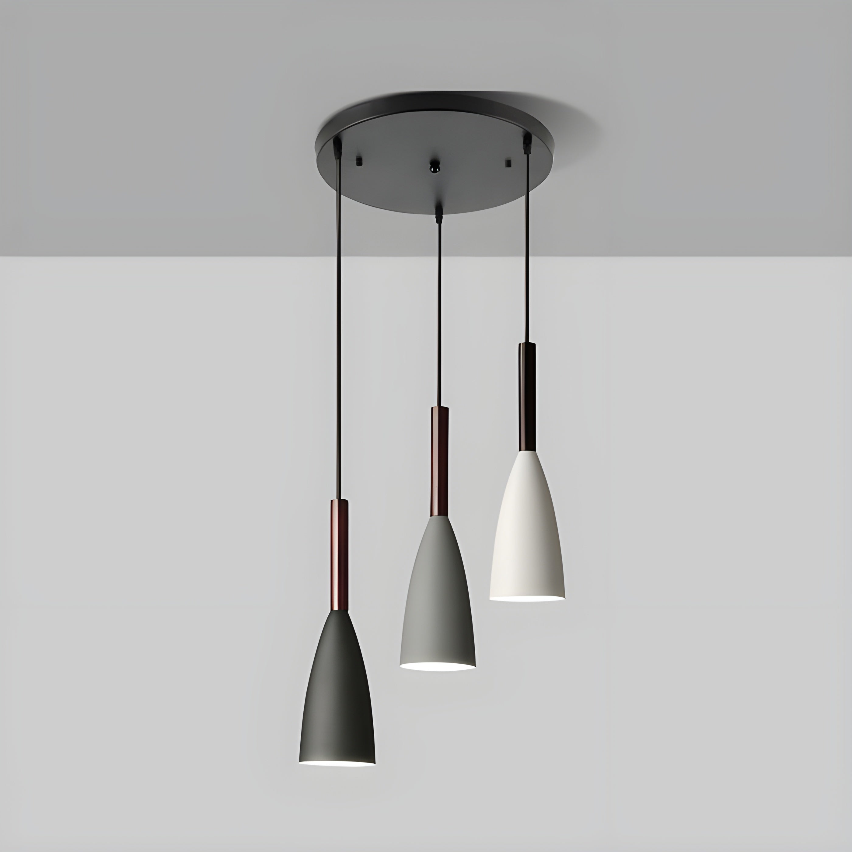 Nord Sphere Hanglamp – Scandinavische Elegantielamp met 3 Pendels