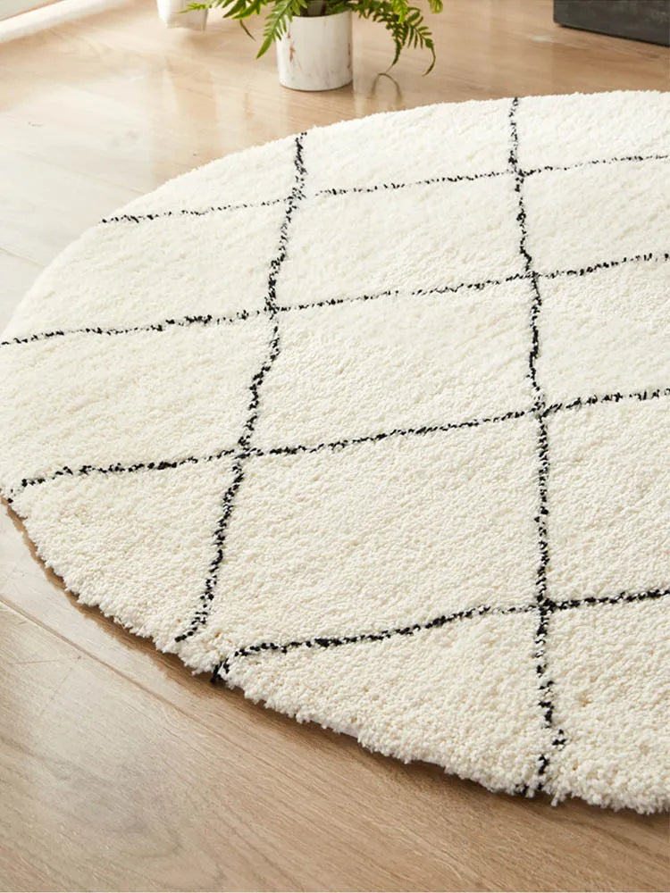 Nordic rond tapijt