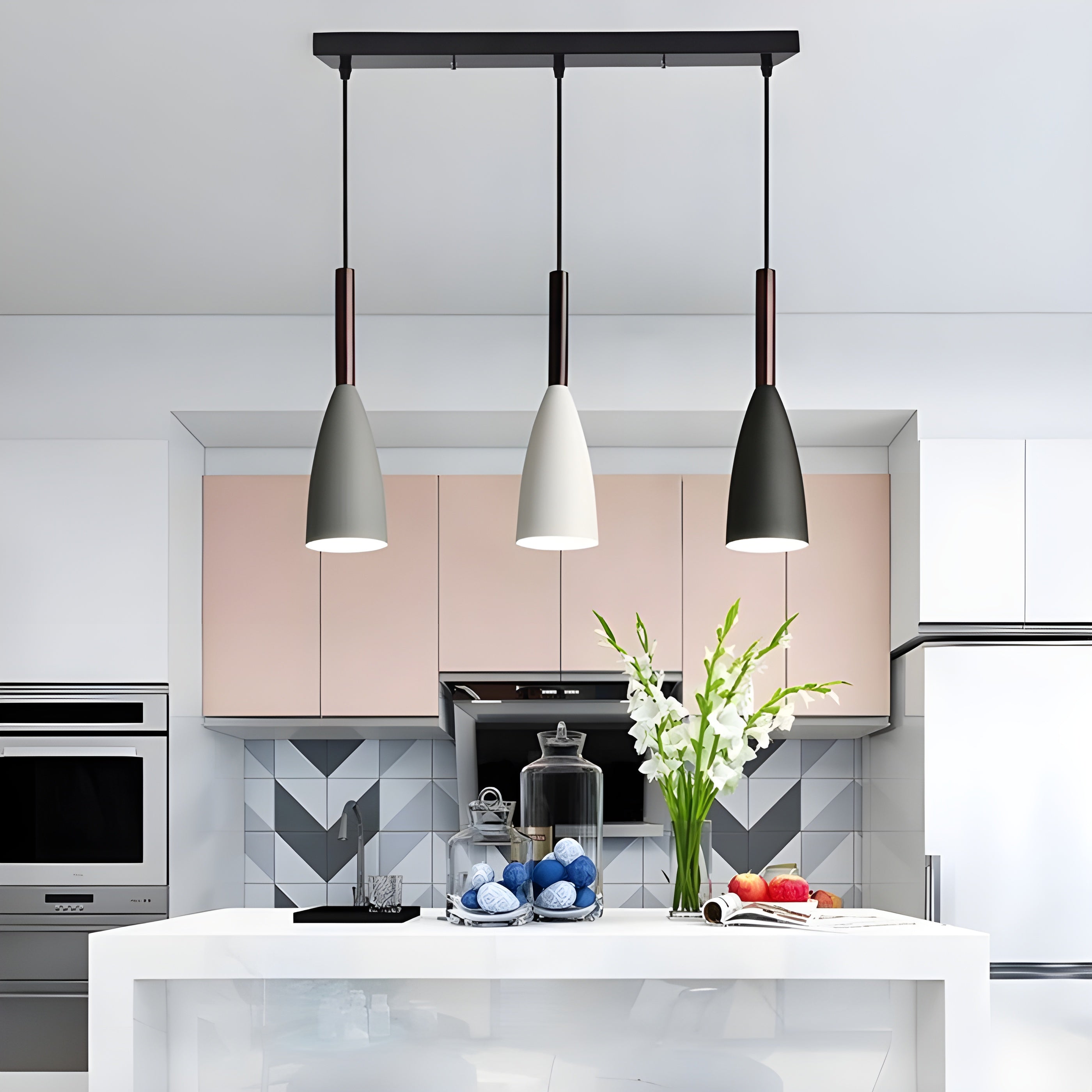 Nord Sphere Hanglamp – Scandinavische Elegantielamp met 3 Pendels