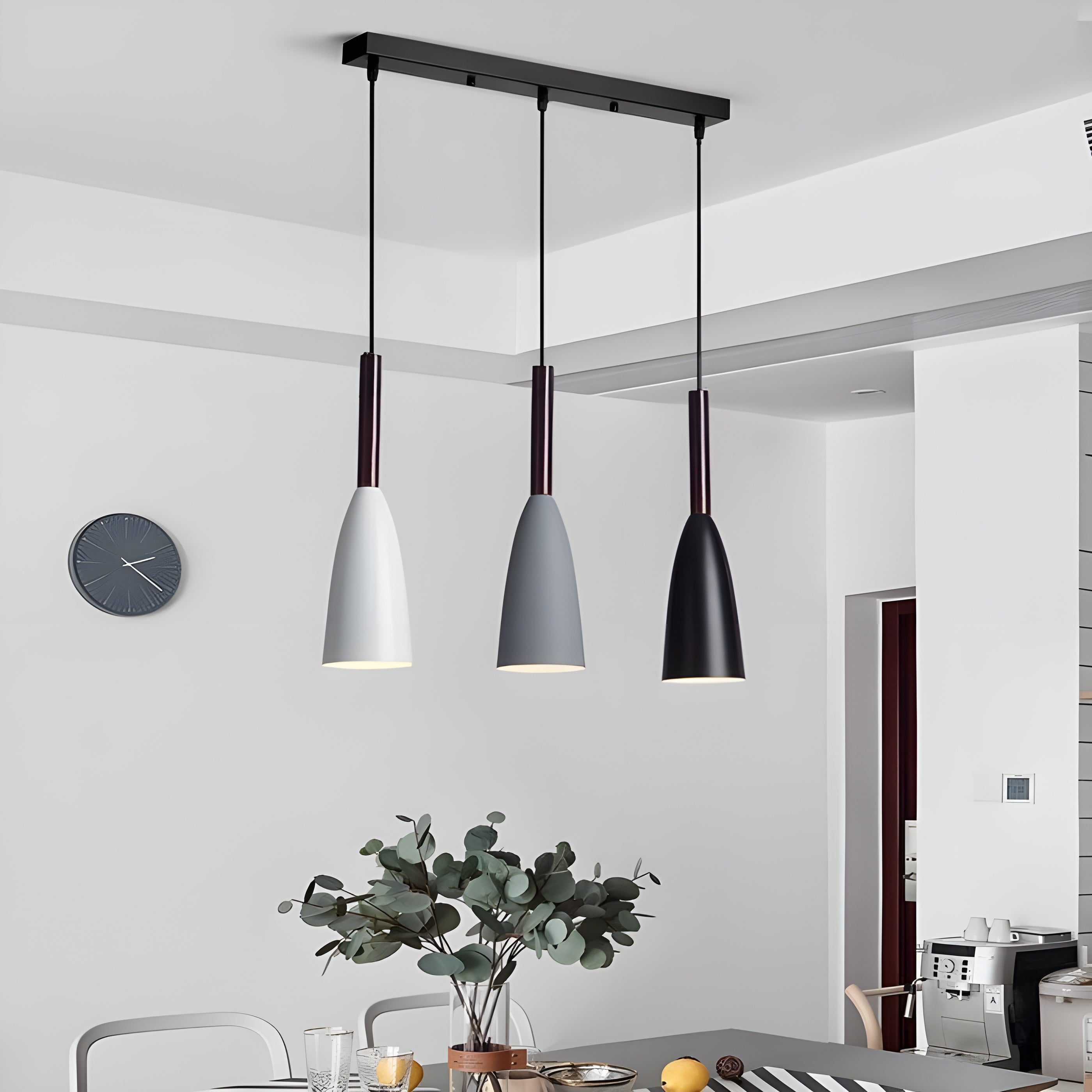 Nord Sphere Hanglamp – Scandinavische Elegantielamp met 3 Pendels