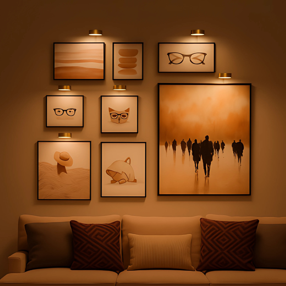 Magnetisch muurlamp voor kunst en design