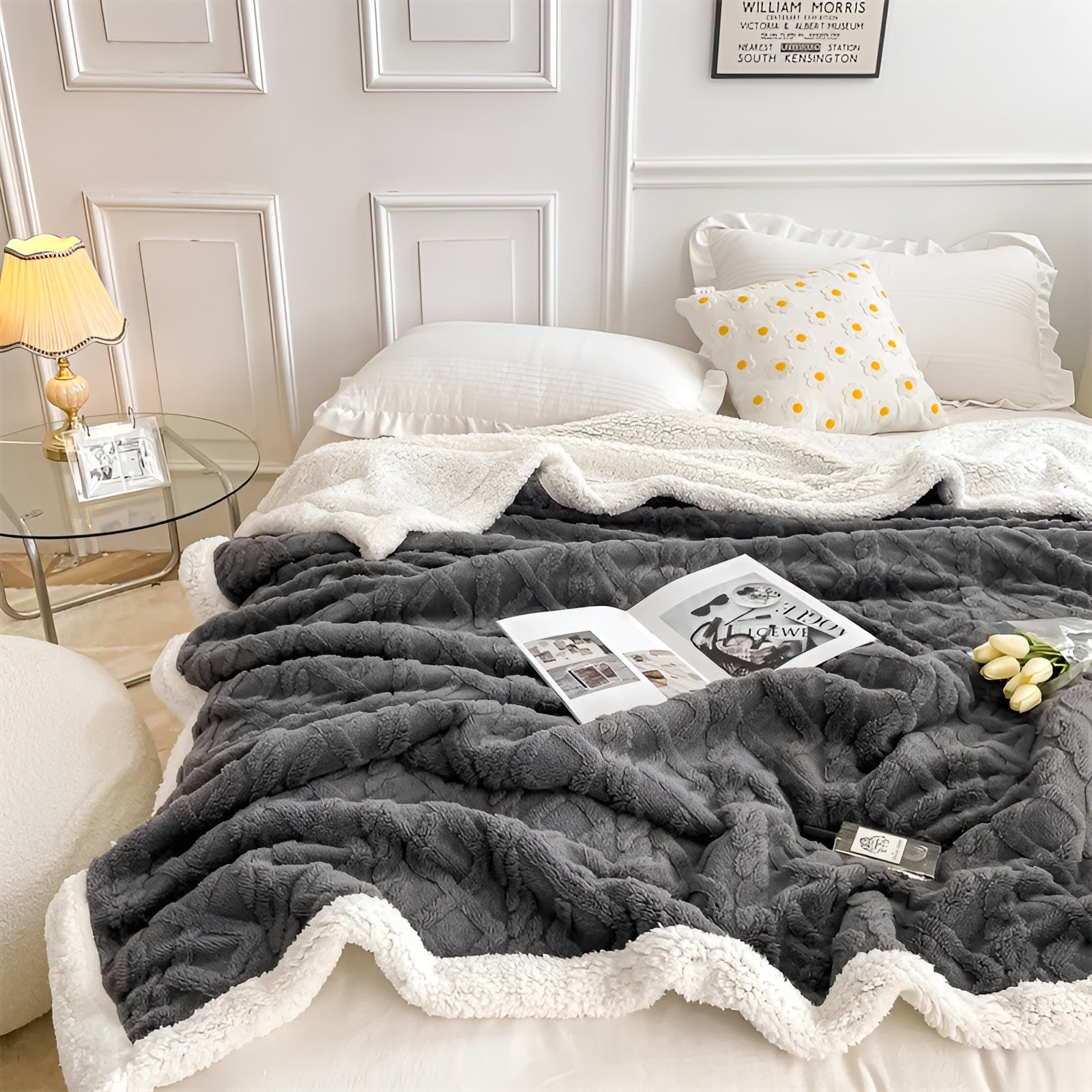 Ravelle – Tweezijdige Fleecedeken met Zachte Winterwarmte