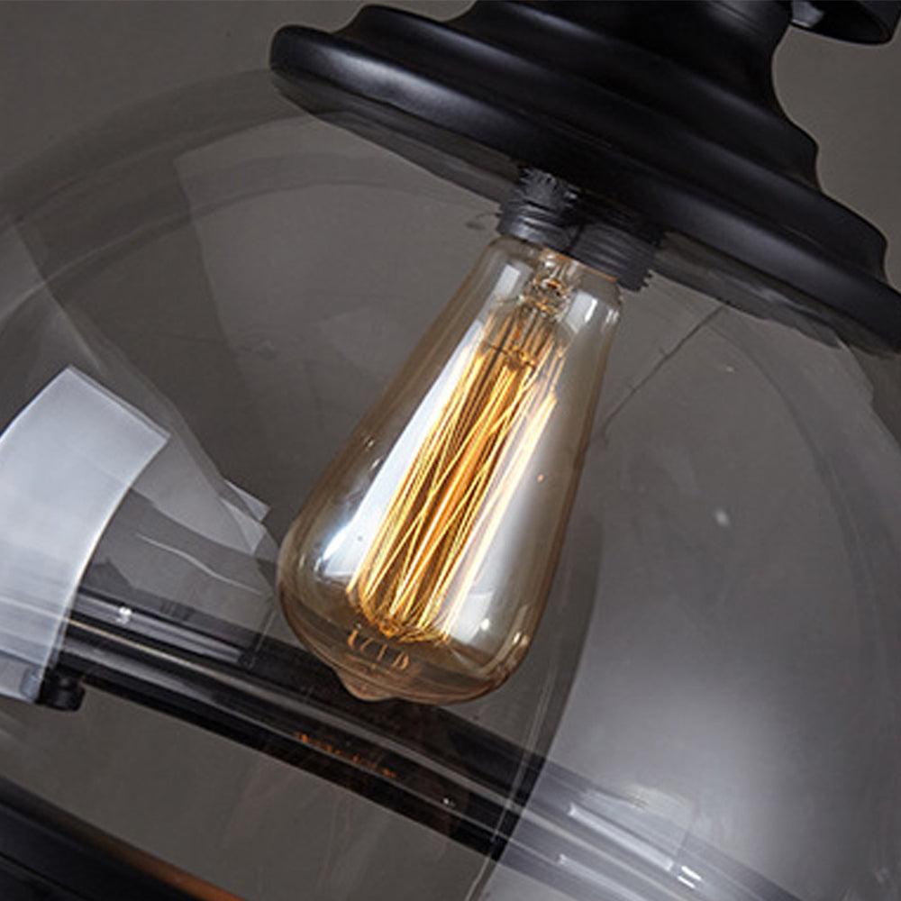 Hanglamp van ijzer en glas – Bonq