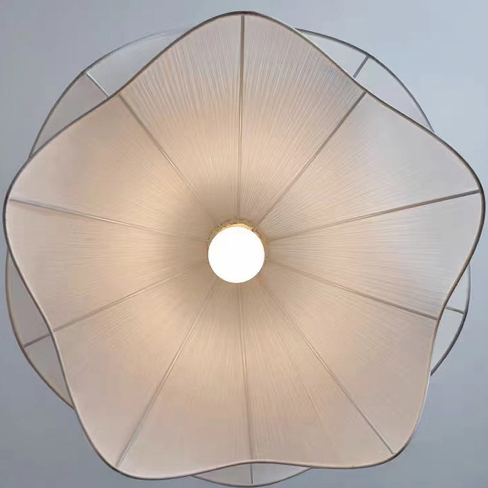 Hanglamp van metaal en stof – Bonq