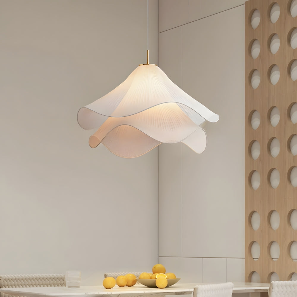 Hanglamp van metaal en stof – Bonq