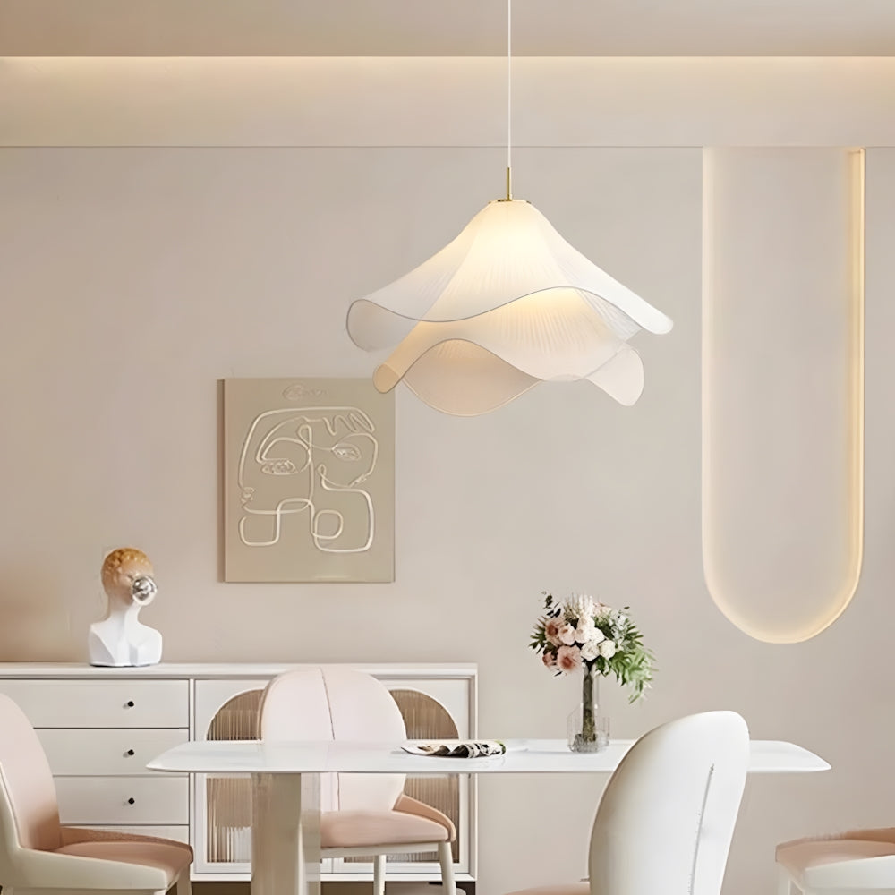 Hanglamp van metaal en stof – Bonq