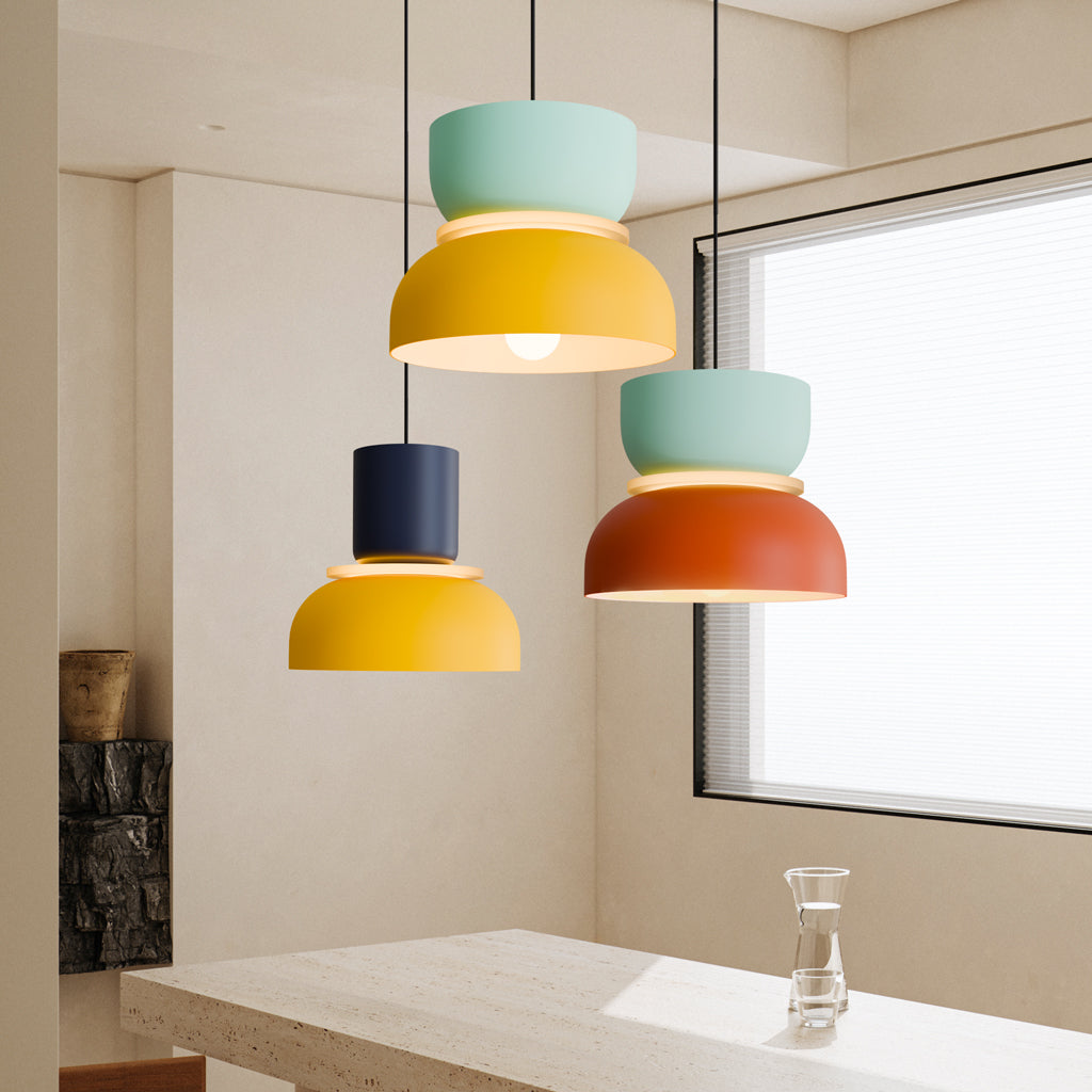 hanglamp van aluminium met een matte coating.– Bonq
