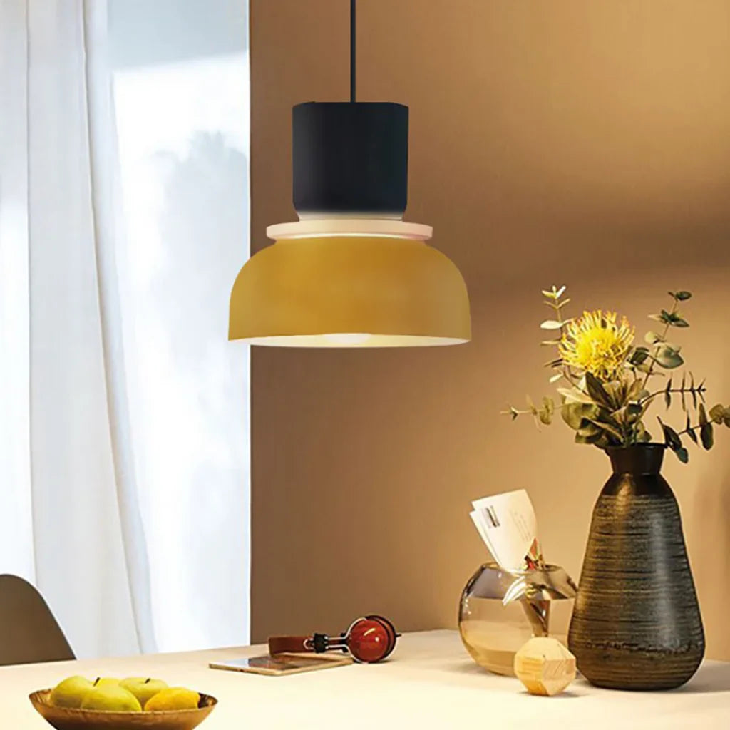 hanglamp van aluminium met een matte coating.– Bonq