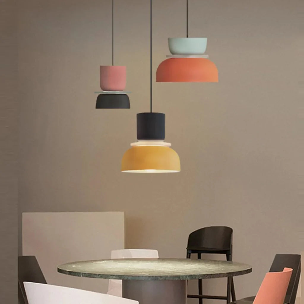 hanglamp van aluminium met een matte coating.– Bonq