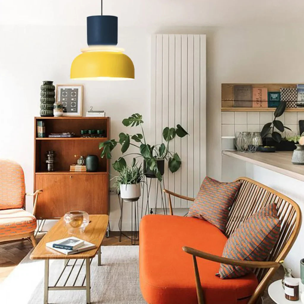 hanglamp van aluminium met een matte coating.– Bonq