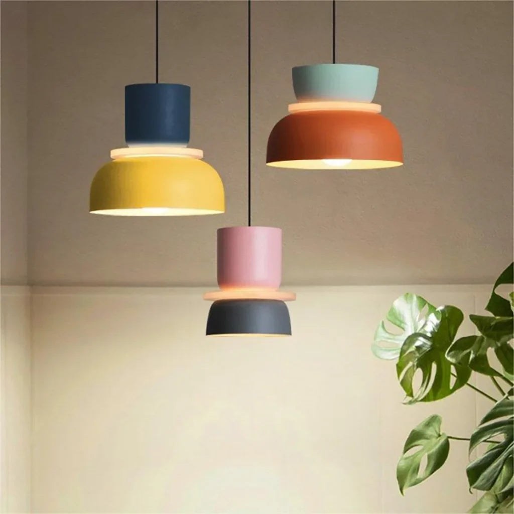 hanglamp van aluminium met een matte coating.– Bonq