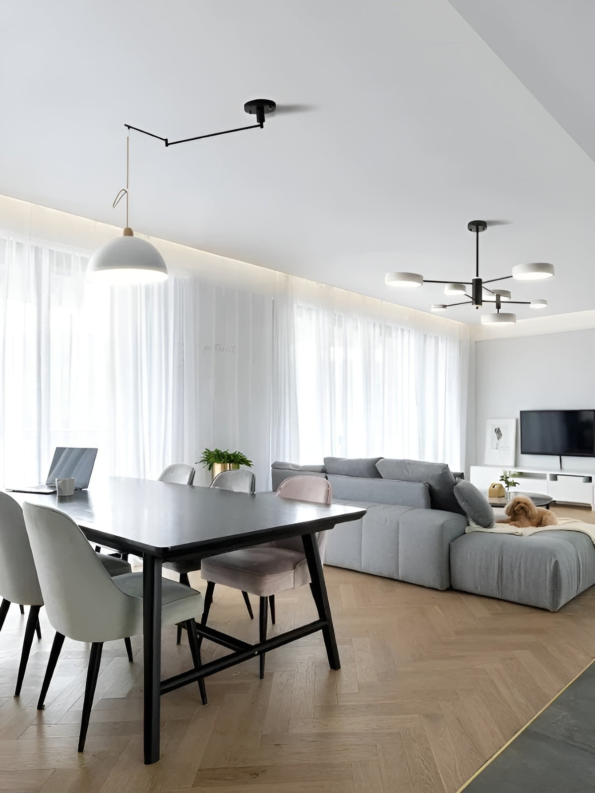 LuxeSwing – LED Hanglamp met Scharnierarm